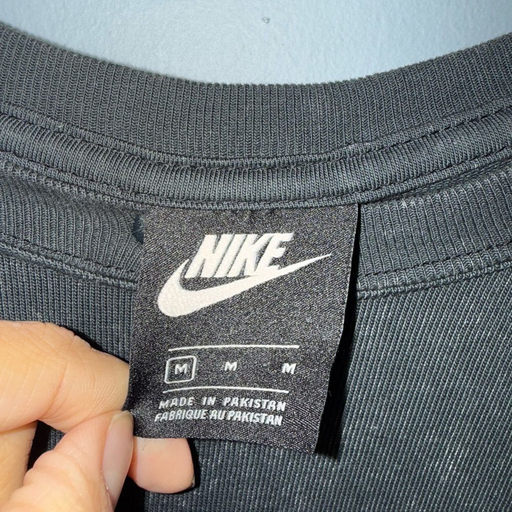 NIKE women’s Sportswear Acid Washed T-shirt Dress In Black Size M NWT - Picture 7 of 10